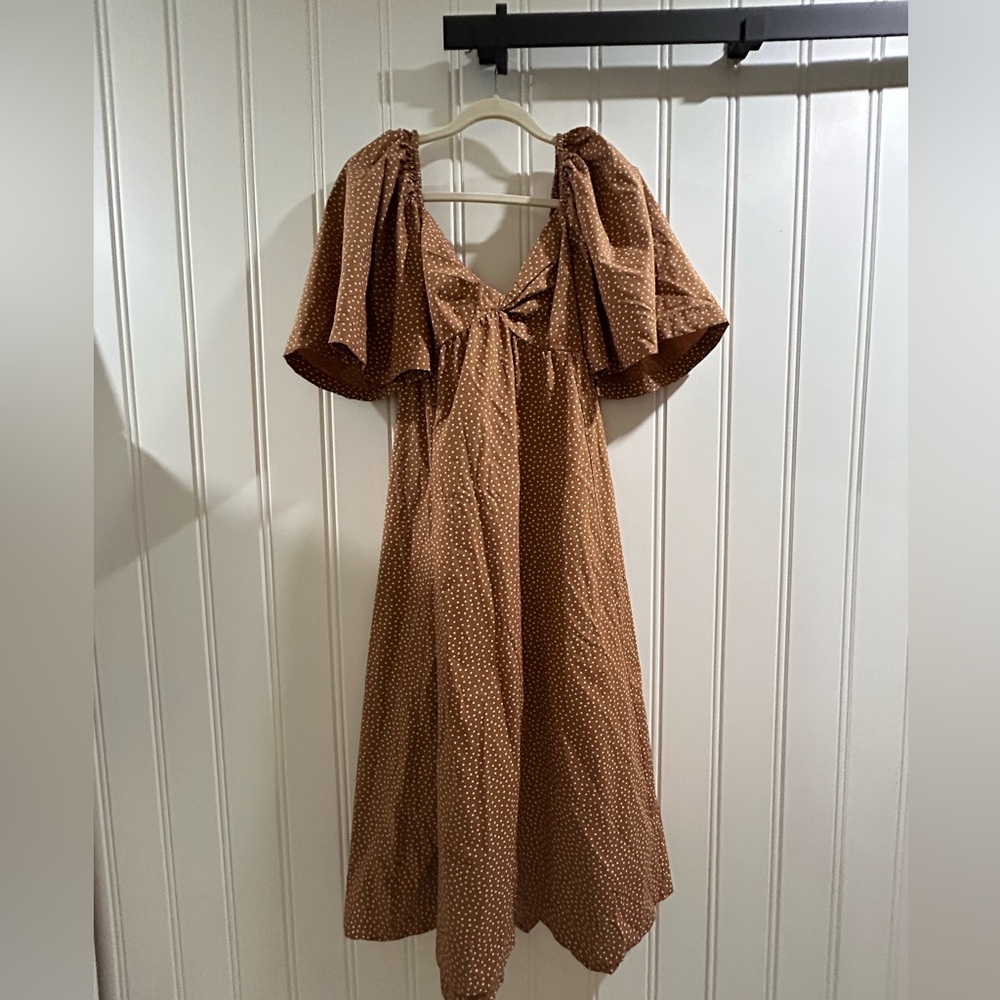 Abercrombie Maxi Brown Fall Dress